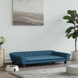 VidaXL suņu gulta, 100x50x21 cm, samts, zila.