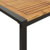 VidaXL dārza galds ar U-veida kājām, 140x80x75 cm, masīvs akācijas koks.