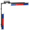 VidaXL liellopu birstes, regulējamas, sarkanas un zilas, 84 x 10 x 91 cm, PVC.