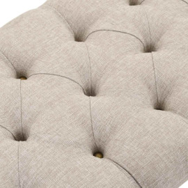 VidaXL sols ar glabāšanu, 103x51x44 cm, masīvkoks un audums.