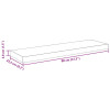 VidaXL sienas plaukts, 80x23,5x3,8 cm, MDF, pelēks.