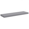 VidaXL sienas plaukts, 80x23,5x3,8 cm, MDF, pelēks.