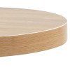 VidaXL galds, 60 cm, MDF, gaiši brūns.