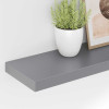 VidaXL sienas plaukts, 80x23,5x3,8 cm, MDF, pelēks.
