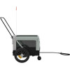 vidaXL SKU 93930 velopiekabe (pelēka/melna). 