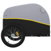 VidaXL velosipēda kravas piekabe 45 kg, melna/dzeltena (94127).
