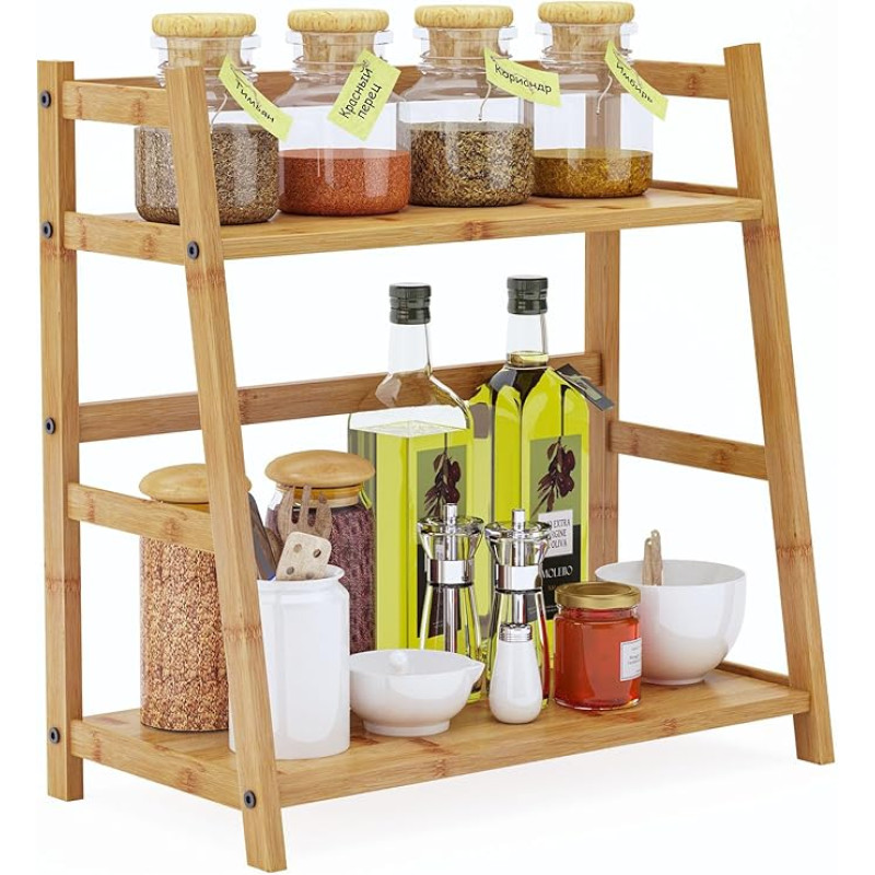 FEXPLENDID bambusa garšvielu plaukts