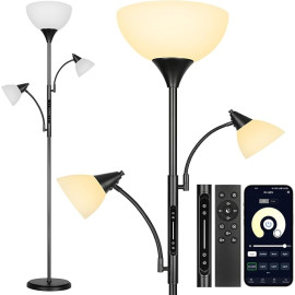 OUTON stāvlampa ar lasīšanas lampu.