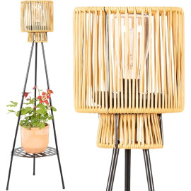 Gadgy āra LED grīdas lampa ar saules bateriju un ziedu statīvu