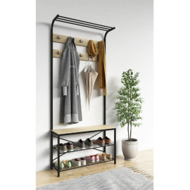 Garderobes sola apavu/drēbju plaukts “Taliro”.