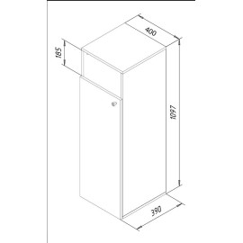 Veļas skapis/ veļas lāde/ veļas kaste “Dreso XL”.