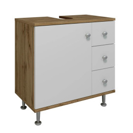 VCM izlietnes skapis Nilosi medus ozols / balts.