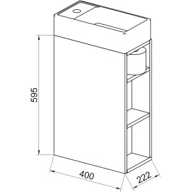 Divdaļīgs komplekts, izlietne tualetei, vannas istabai “Lumia”.