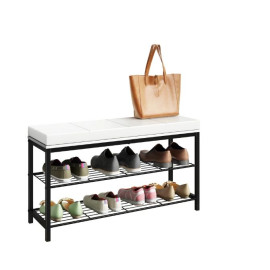 VCM metāla koka soliņa apavu plaukts, apavu sols “Taliro”.