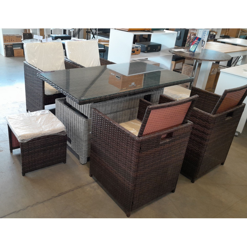 7- daļīgs dārza mēbeļu komplekts "Maze Living".