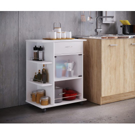 VCM “Pocis”  virtuves ratiņi baltā krāsā.