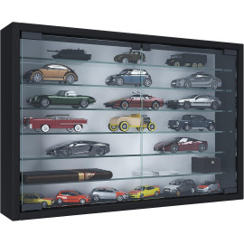 VCM stikla vitrīna pakarināma ar ESG drošības stiklu. Izmēri: A. 60 x P. 80 x Dz. 10 cm.