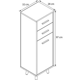 Augstais skapītis “Lindas”.