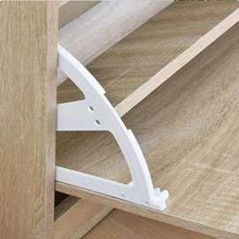 VCM Apavu skapis apm. 18 pāriem, balts/bēšs.