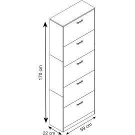 VCM apavu skapis “Sipos XL” antracīts.