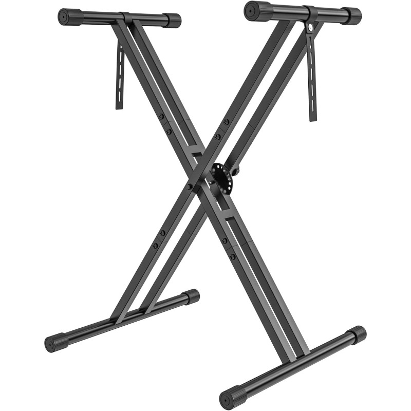 GLEAM klaviatūras statīvs digitālajām klavierēm ar fiksācijas siksnām.