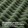 Mīksts, silts pleds olīvzaļā tonī – biezs Sherpa pleds WAVVE 150×200 cm.