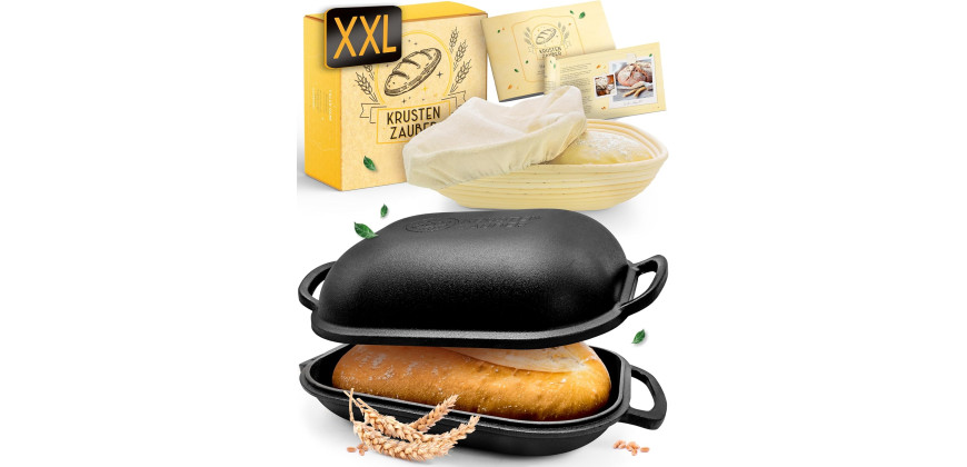 “KRUSTENZAUBER” čuguna maizes cepšanas forma ar vāku.