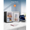 FOHERE 2-in-1 mini ledusskapis, 15 l.