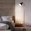 Melna, retro stila stāvlampa E27 ligzda, maks. 60 W.