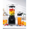 GDOR smoothie blenderis, 1200 W stikla blenderis ar 5 viedajām programmām.