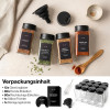 EDELHAUS garšvielu burciņas, 12 × 200 ml, kvadrātveida, ar regulējamiem vāciņiem.