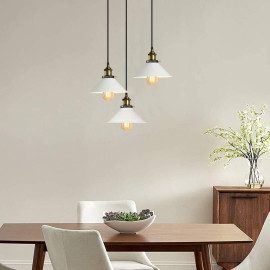 iDEGU 3 spuldžu piekaramā griestu lampa industriālā stilā. 