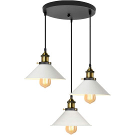 iDEGU 3 spuldžu piekaramā griestu lampa industriālā stilā. 