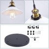 iDEGU 3 spuldžu piekaramā griestu lampa industriālā stilā. 