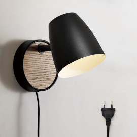 DUHU sienas lampa, melna.