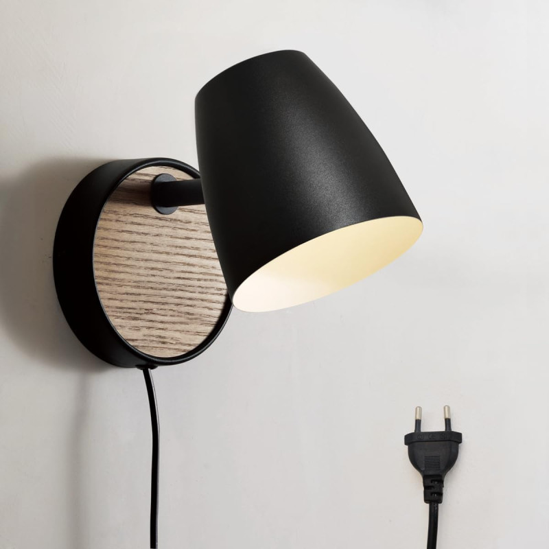 DUHU sienas lampa, melna.