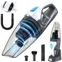 PowerClean 2400 rokas putekļsūcējs 9000 Pa ar uzlādes staciju un LED apgaismojumu.