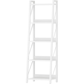 HOOBRO 5 līmeņu trapecveida grāmatu plaukts.