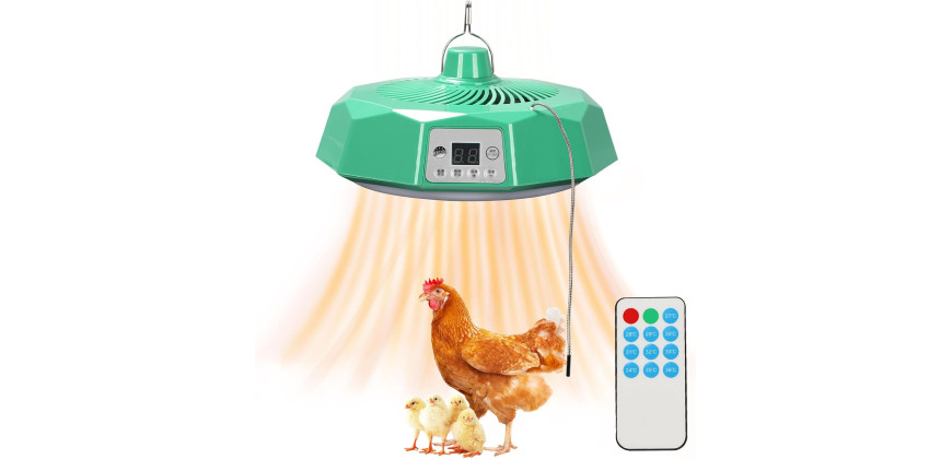 Clyfanesy cāļu sildīšanas plate 500 W ar regulējamu augstumu.