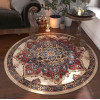 Decor Retro Bohemian apaļš, mīksts paklājs, 120x120 cm.