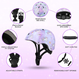 Regulējama skrituļdēļa un velosipēda ķivere bērniem.