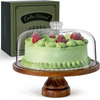 Tortes statīvs ar kupola vāku.