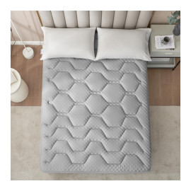 EHEYCIGA virsmatracis 90x200 cm Memory putu, pelēks.