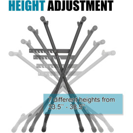 GLEAM melns sintezatora statīvs.