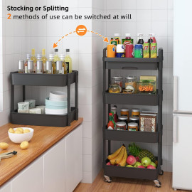 Daudzfunkcionāli pielietojami uzglabāšanas ratiņi.