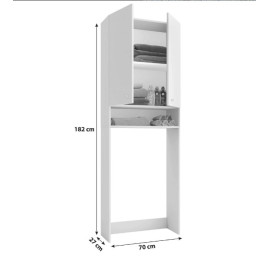 VCM veļas mašīnas skapis “Lona”, platums: 64,2 cm, balts.