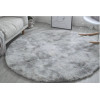 Paklājs Strado Round Shaggy Ombre 140x140 Ombre Silver.
