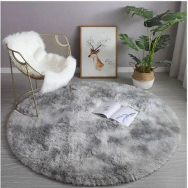 Paklājs Strado Round Shaggy Ombre 140x140 Ombre Silver.