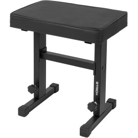 STRICH regulējams klavieru sols SPB-M50 (PU āda), melns.