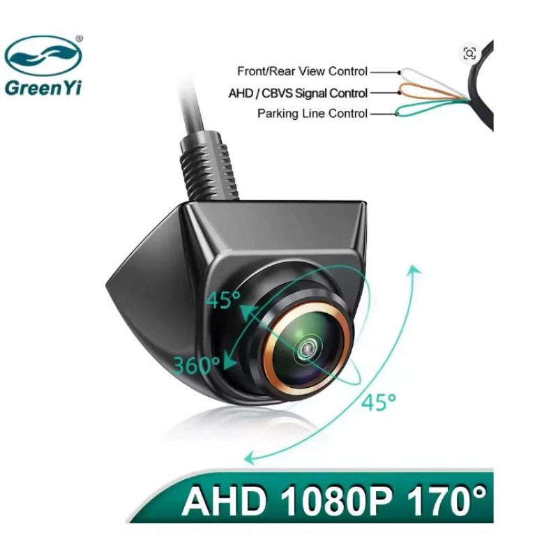 GreenYi AHD 1920x1080P nakts redzamības 360 grādu kamera.